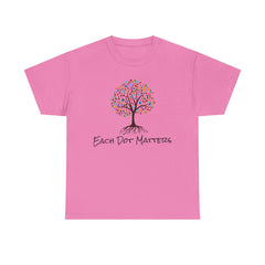 EACH DOT MATTERS Tree Unisex Heavy Cotton Tee / International Dot Day / Happy Dot Day / Teachers / Children / Elementary School