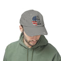 Land Of The Free, Home Of The Brave  - Unisex Distressed Cap