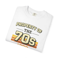 70s Retro Tee – "Property of the 70s 1976" Vintage Graphic T-Shirt