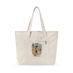Who Let The Cats Out  Baldwin Harbor Animal Hospital Canvas Tote — Zippered Beach Bag for Cat Lovers