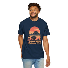 Yellowstone National Park Graphic, Comfort Colors Soft Relaxed Fit Unisex Garment-Dyed T-shirt