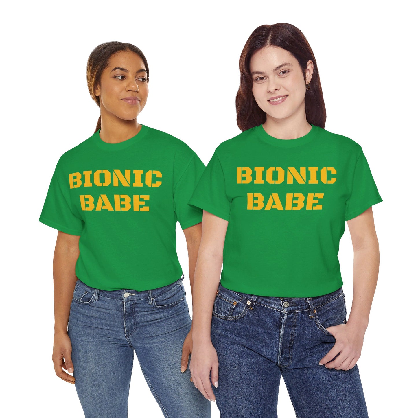 BIONIC BABE Amputee Humor   - Unisex Heavy Cotton Tee