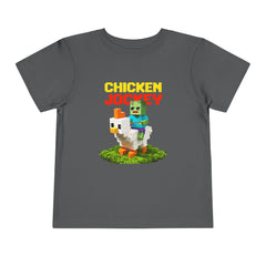 Toddler Chicken Jockey Tee - Fun Minecraft Animal T-Shirt for Kids