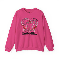 You Give Me Butterflies - Unisex Heavy Blend™ Crewneck Sweatshirt