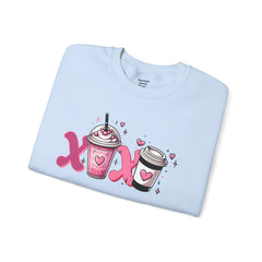 Woman's Love Coffee Valentine -  Unisex Heavy Blend™ Crewneck Sweatshirt