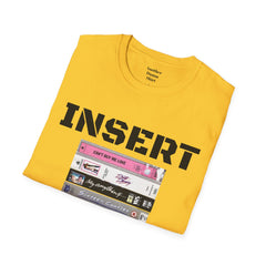 THE 80S VHS Tape Stack  - Unisex Softstyle T Shirt