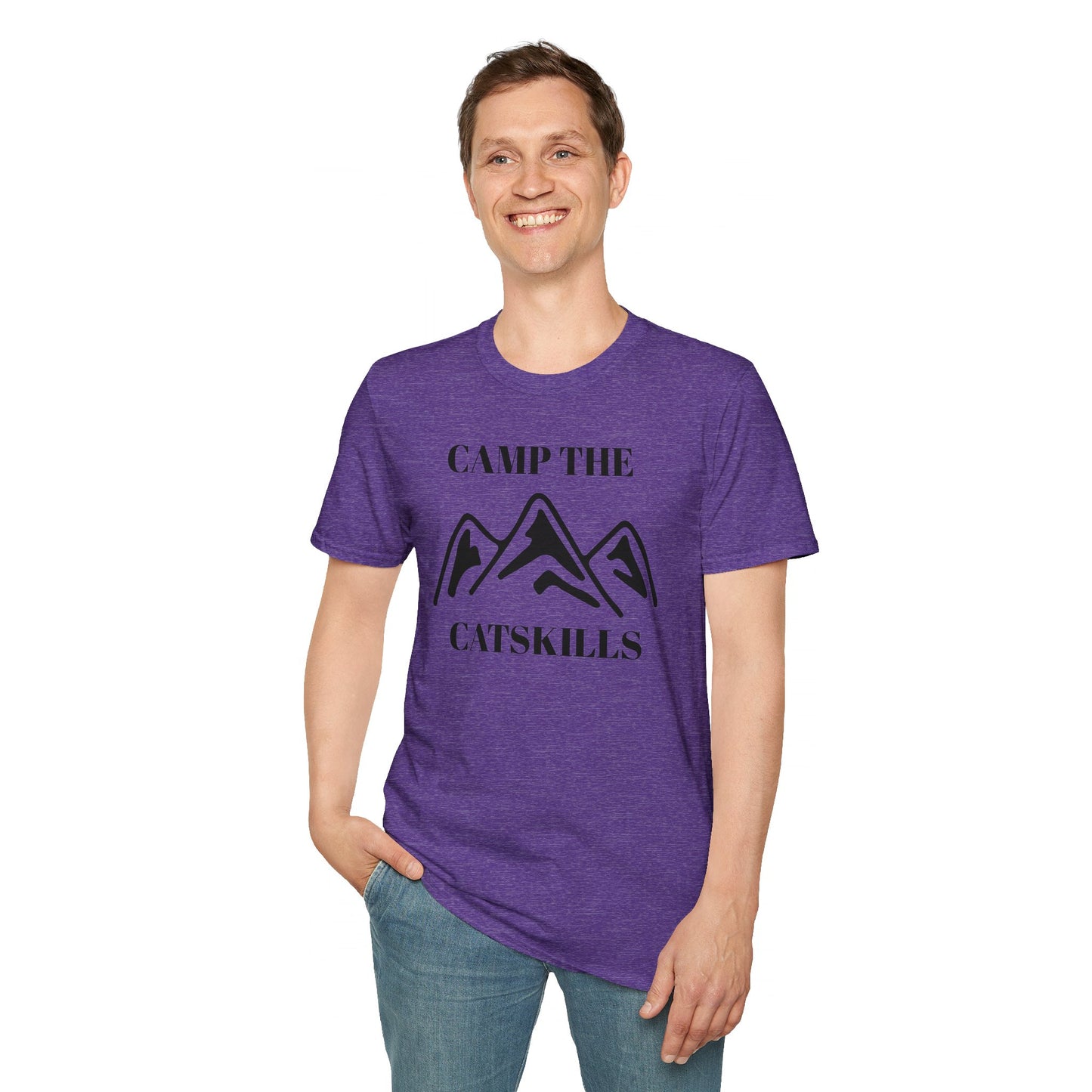 Camp The Catskillsi Unisex Softstyle T-Shirt  Catskill Mountains New York