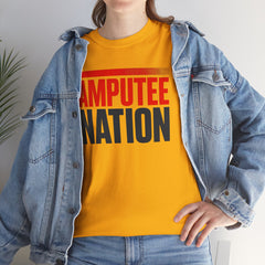 Amputee Nation Unisex Heavy Cotton Tee, Support Shirt, Gift for Amputees, Awareness Apparel, Casual Comfort Wear