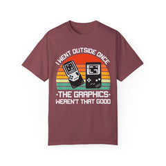 Retro Gamer Unisex T-Shirt - "I Went Outside Once"
