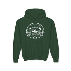 Youth Hoodie — 'The Hideout' Lake Ariel PA Cabin Adventure Hoodie