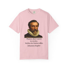 Kepler Coffee Quote T-Shirt — Astronomy Nerd Vintage Portrait Tee