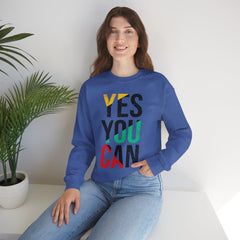 YES YOU CAN - Unisex Heavy Blend™ Crewneck Sweatshirt