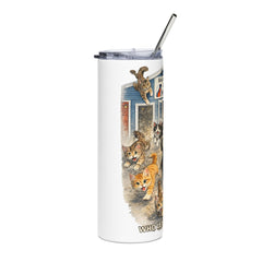 "Who Let the Cats Out?" Baldwin Harbor Animal Hospital 20oz Stainless Steel Tumbler
