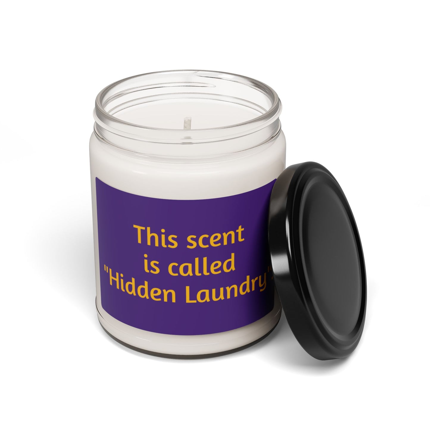 This scent is called 'Hidden Laundry'  - Scented Candle, 9oz