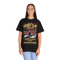 USS Henry Clay SSBN-625 Patriotic Submarine T-Shirt — Forty One for Freedom Design