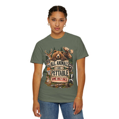 All Animals Are Pettable T-Shirt – Funny Animal Lover Wildlife Design