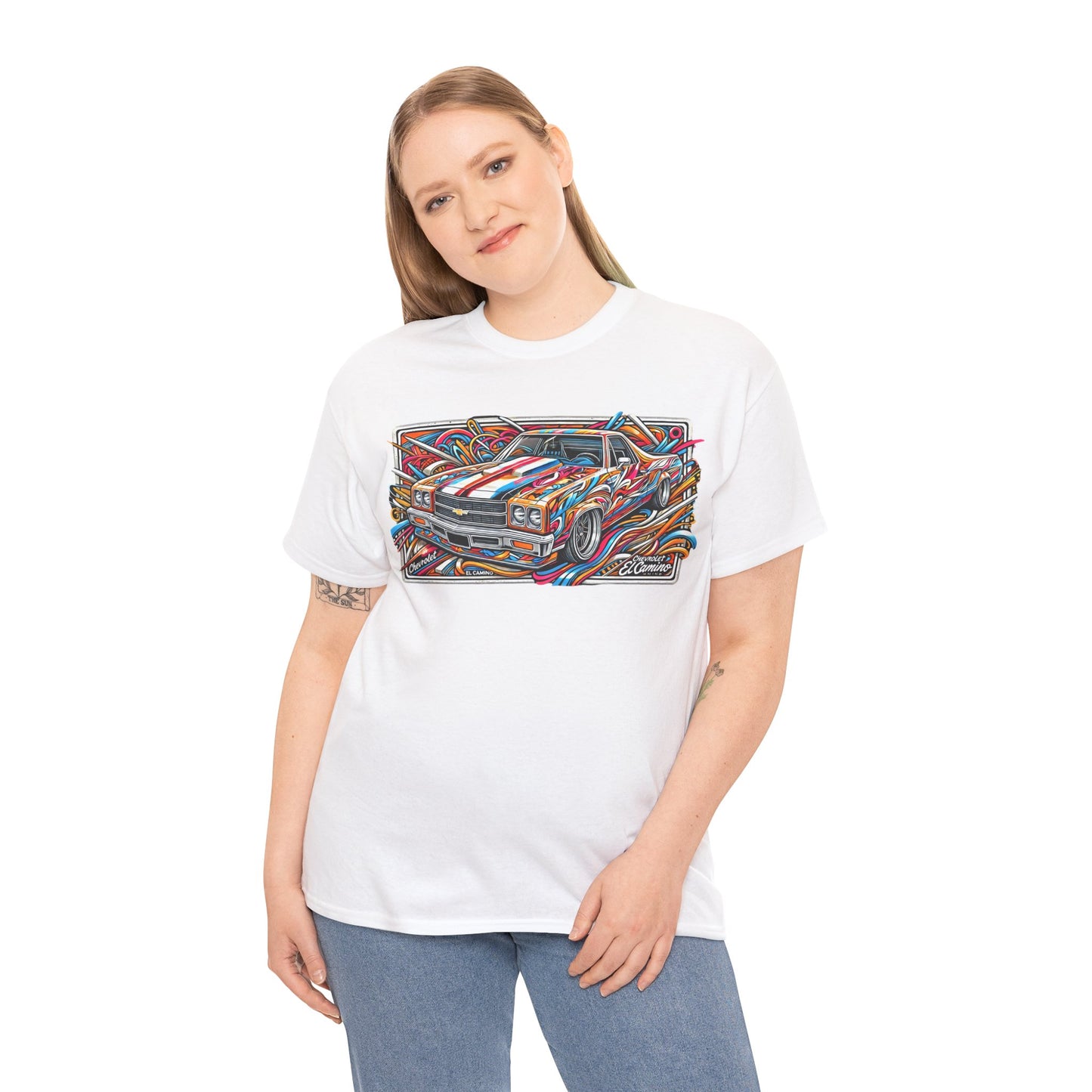 Graffiti Mania Chevrolet El Camino Graphic - Unisex Heavy Cotton Tee