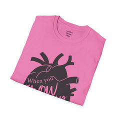 THE BREAKFAST CLUB "When You Grow Up, Your Heart Dies." - Allison Reynolds The Basketcase Unisex Softstyle T Shirt