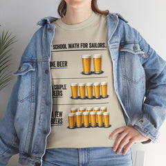 T-Shirt -  "A" School Math for Sailors Funny Beer Graphic Tee