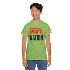 Amputee Nation Unisex Heavy Cotton Tee, Support Shirt, Gift for Amputees, Awareness Apparel, Casual Comfort Wear