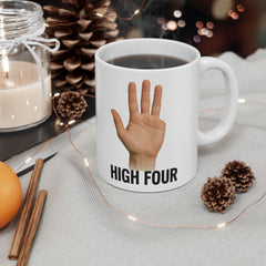 Funny Amputee High Four Ceramic Mug