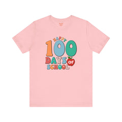 100 DAYS OF SCHOOL - Unisex Jersey Short Sleeve Tee | Elementary School Holiday, Gift For Her, Gift For Him, Teacher Shirt, Classroom Shirt
