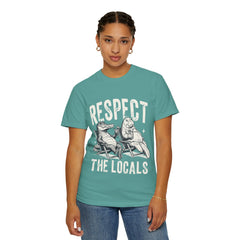 Alligator and Manatee Respect the Locals T-Shirt — Vintage Beach Vibes Graphic Tee