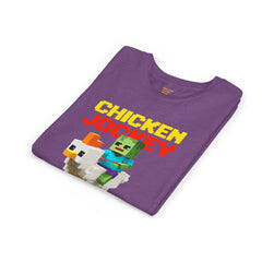 Youth Chicken Jockey Tee - Fun Gamer T-Shirt for Kids