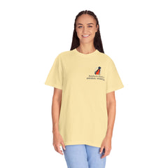 Front Logo Back Graphic Baldwin Harbor Animal Hospital "Who Let the Dogs Out?" Graphic Tee