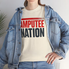 Amputee Nation Unisex Heavy Cotton Tee, Support Shirt, Gift for Amputees, Awareness Apparel, Casual Comfort Wear