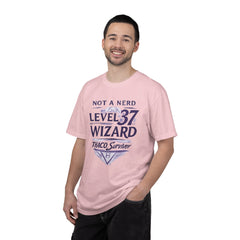 Level 37 Wizard T-Shirt — "Not a Nerd" THAC0 Survivor D&D Gamer Tee