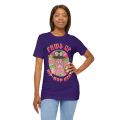 Funny Cat Paws Up Hip Hop Heads - Graphic Tee