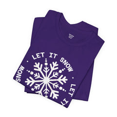 Let It Snow Snowflake T-Shirt — Christmas Winter Tee
