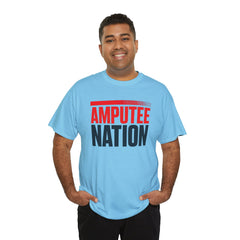 Amputee Nation Unisex Heavy Cotton Tee, Support Shirt, Gift for Amputees, Awareness Apparel, Casual Comfort Wear