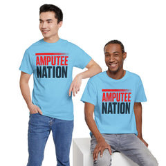 Amputee Nation Unisex Heavy Cotton Tee, Support Shirt, Gift for Amputees, Awareness Apparel, Casual Comfort Wear