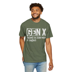 Raised on Hose Water and Neglect — Retro Graphic T-Shirt (Vintage Gift for Gen X)