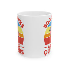 Book Reader quote mug, funny Librarian gift, retro white ceramic mug, 11oz,15oz mug, gift for Book Readers, gift for him, gift for her