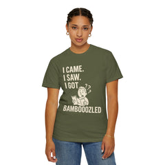 Funny Unisex Garment-Dyed T-Shirt, Bamboozled Shirt, Humorous Tee, Gift for Him/Her, Quirky Casual Wear