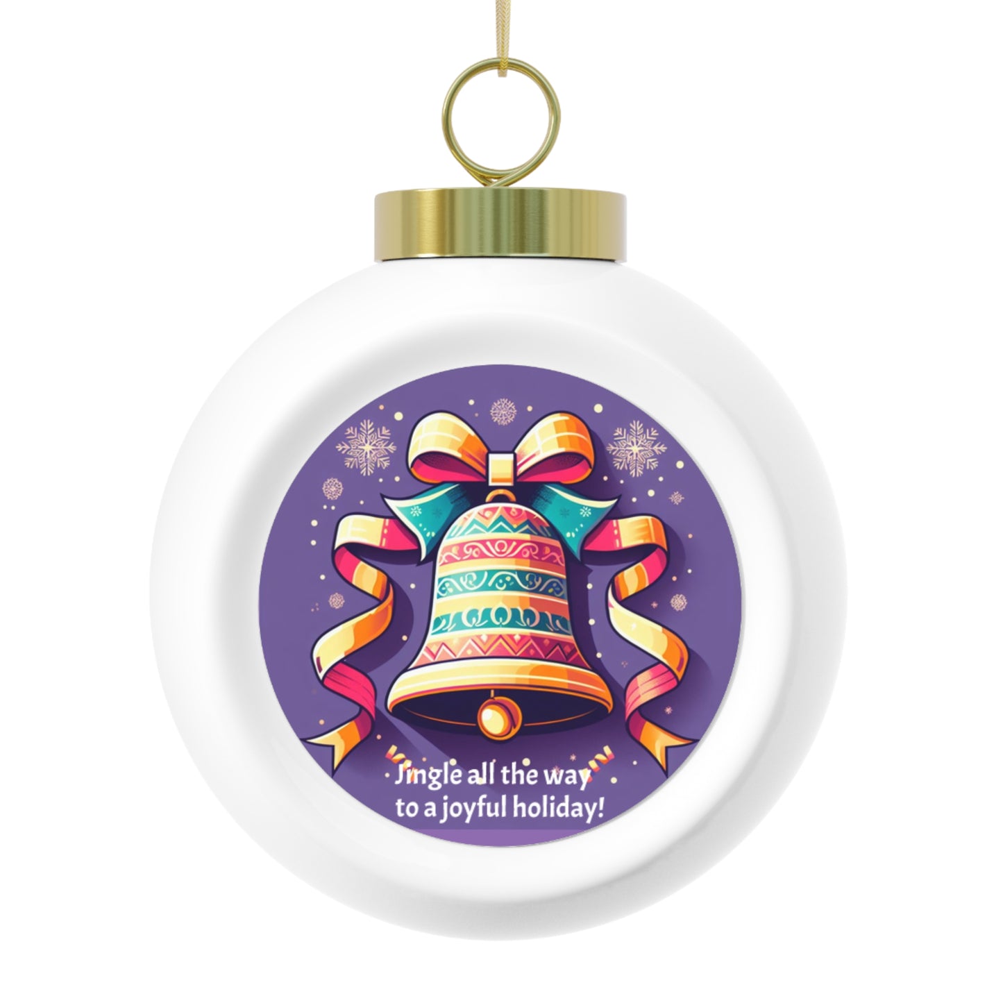 Jingle all the way to a joyful holiday with a Sleigh Bell - Personalized Christmas Ball Ornament