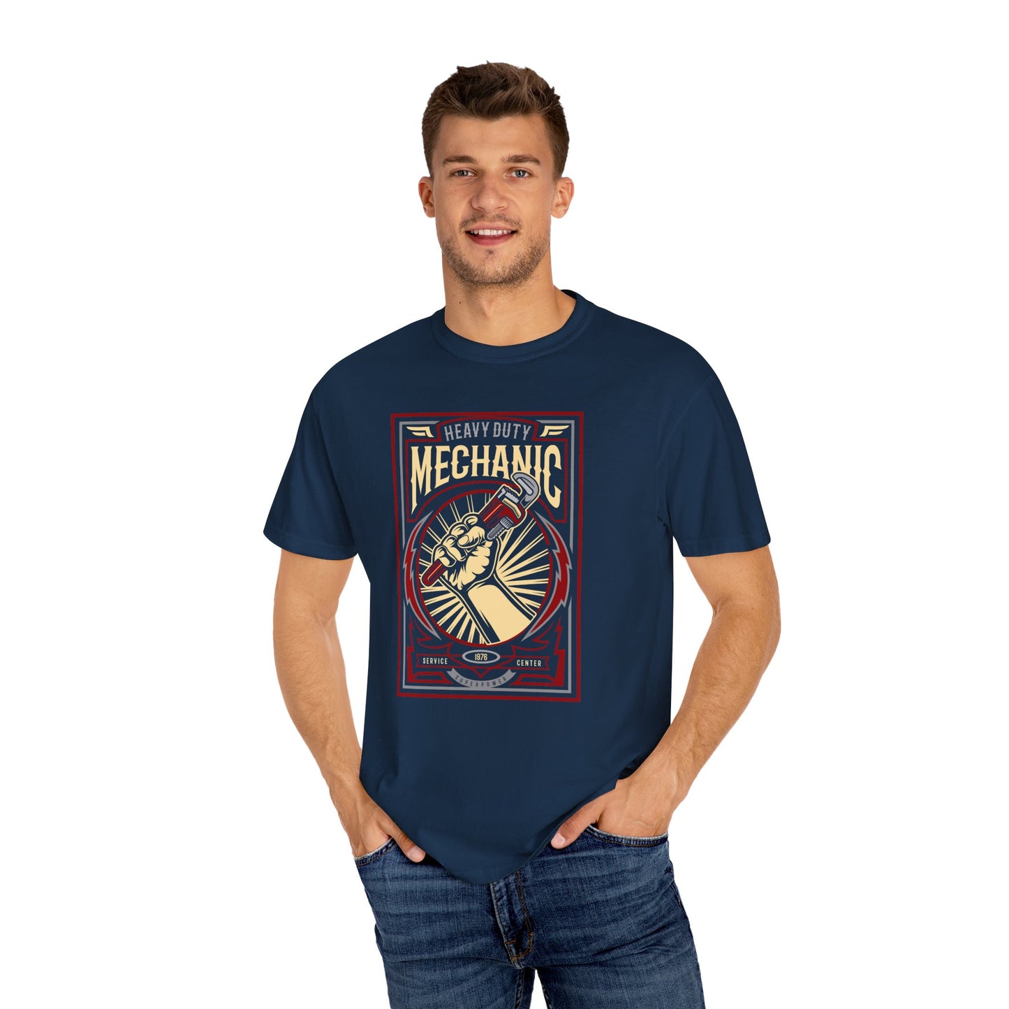 Mechanic, Comfort Colors Unisex Relaxed Fit T Shirt