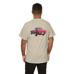 Red Corvette Summer Unisex Tee - I'm Vetted For Life Front and Back Image T Shirt