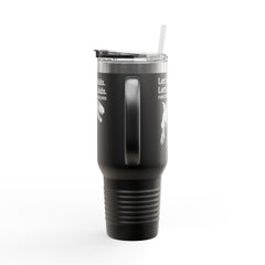 Funny Dinosaur Punctuation Saves Lives Insulated Travel Mug