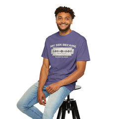 My SSN Became Razor Blades Graphic Vintage Submarine Veteran Tee