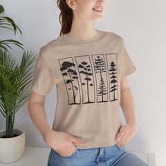 Nature-Inspired Unisex Jersey Tee, Tree Graphic T-Shirt, Eco-Friendly Fashion, Gift for Nature Lovers, Casual Wear, Outdoor Adventure