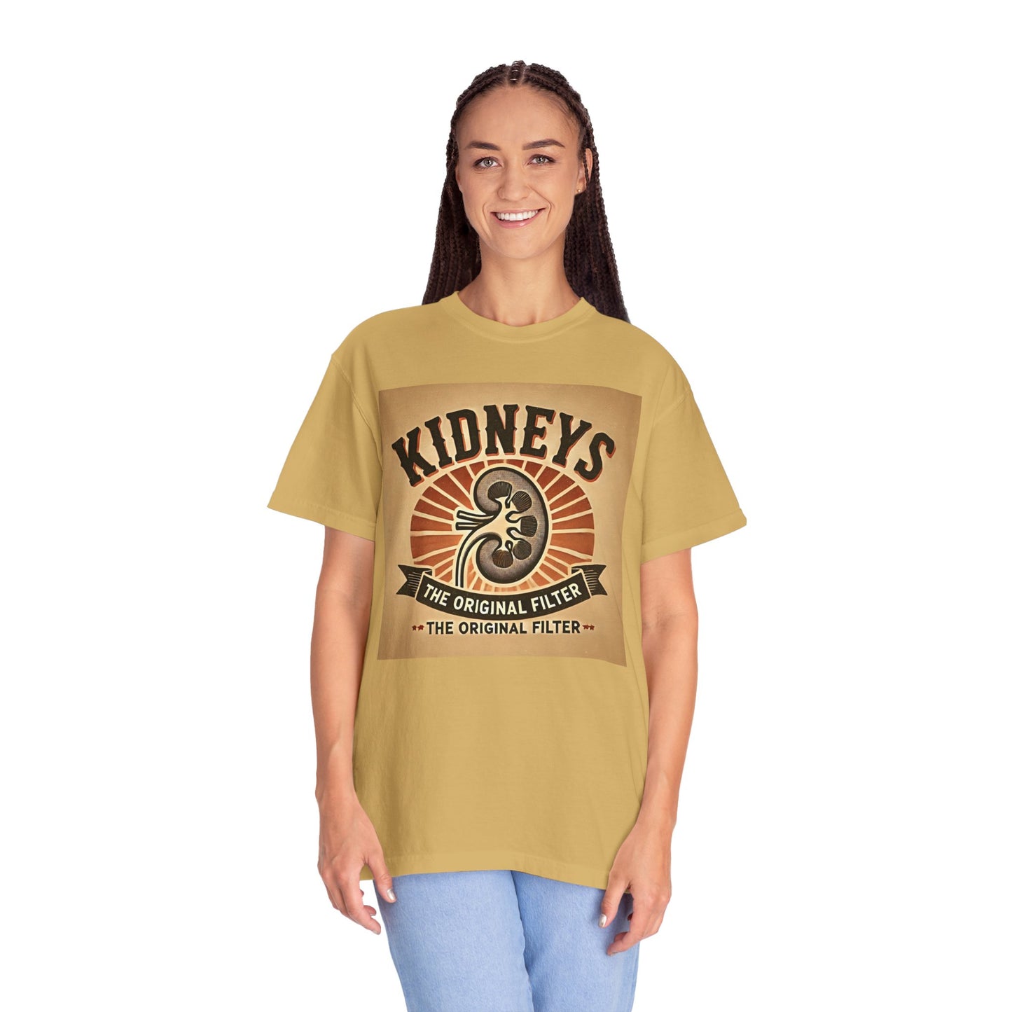 Kidneys The Original Filter, Graphic Unisex Garment-Dyed T-shirt