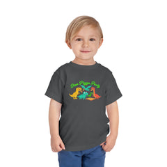 Dino Pizza Party Toddler Tee - Fun Dinosaur Graphic T-Shirt for Kids