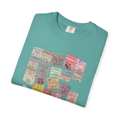 Classic Rock Concert Tickets  Garment-Dyed T-shirt