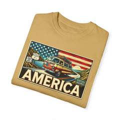 Ventura Highway Driving America Graphic Comfort Colors Unisex Garment Dyed T-shirt