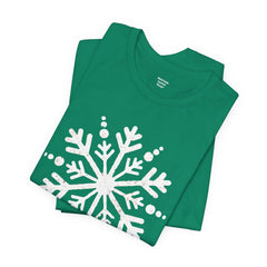 Let It Snow Galaxy Snowflake T-Shirt — Christmas Winter Starburst Tee