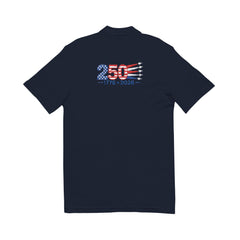250 Years of Liberty with Jets Unisex Pique Polo Shirt (Embroidery)